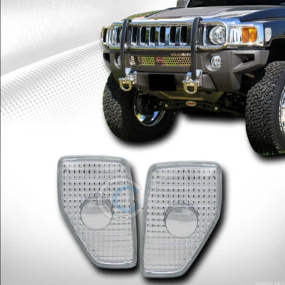 For 05/06-10 Hummer H3/H3T Chrome Side Marker Fender Reflector Lights Lamps ks Foto 1 de 2