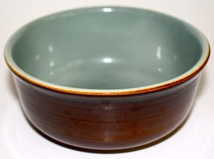Red Wing Pottery Village Green 6" Salad Cereal Bowl Brown Teal FreeS&H - Picture 1 of 4