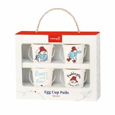 Paddington Bear Egg Cup Pails Set Of 4 Novelty Gift Boxed - Assorted Mix
