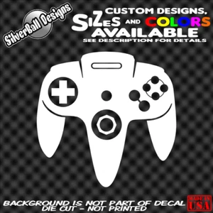 Mando Nintendo N64 Personalizado Vinilo Adhesivo Ventana Coche Mario SNES Wii Laptop - Imagen 1 de 1