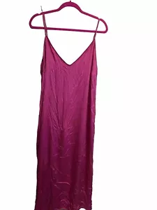 Old Navy 2X Plus Pink Raspberry Spaghettiträger Kleid Neu mit Etikett - Bild 1 von 12