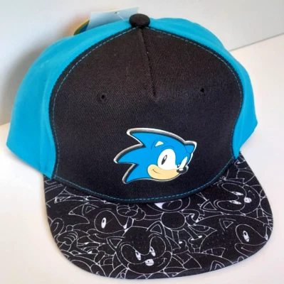 GORRA DE BÉISBOL SONIC The HEDGEHOG ajustable ala plana talla única • SEGA Foto 1 de 4