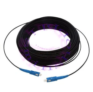100M FTTH Fiber Optic Drop Cable Patch Cord SC to SC Simplex Singlemode Jumper - Afbeelding 1 van 1