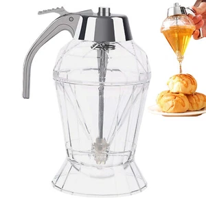 Honey Dispenser No Drip, Maple Syrup Dispenser, Honey Jar with Stand - Foto 1 di 10