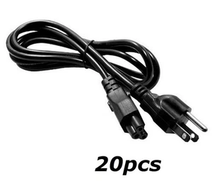 Lot of 20 6ft  PC 3 Prong AC Power Cord Cable Charge Adapter PC Laptop Notebook - Picture 1 of 2