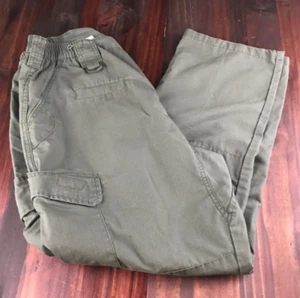 Mens LAPG Tactical Pants Green Urban Ops Cargo Trouser Elastic Waist 36x30 - Picture 1 of 12