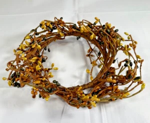Ghirlanda Rustica Pip Bacche 7” Casale Primitivo Country Arredamento Autunno - Foto 1 di 4