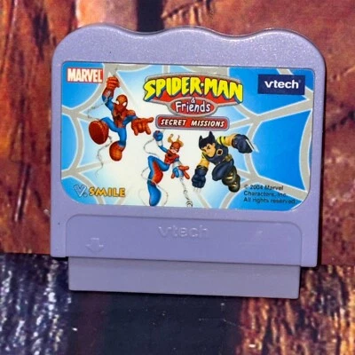 2004 Vtech Vsmile Spider-Man & Friends Secret Missions Video Game Marvel - Image 1 of 4