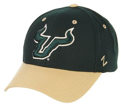 SOUTH FLORIDA BULLS USF NCAA COMPETITOR 2-TONE STRAPBACK ZEPHYR Z CAP HAT NEW! - Image 1 of 4