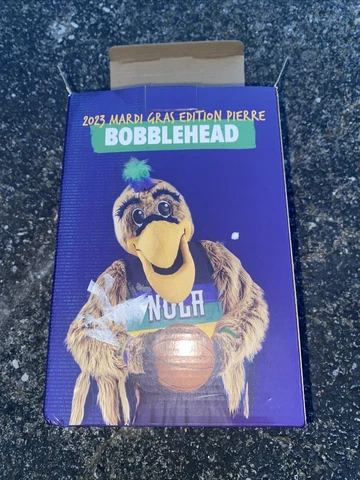 New Orleans Pelicans PIERRE Bobblehead Mardi Gras Theme 2023 NBA NOLA Louisiana Cover