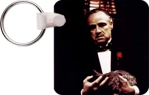 Godfather Gangster Witch Key Ring Key Chain Metal Key Fob Vintage Photo Art - Picture 1 of 1