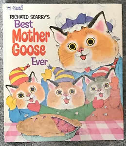 "RICHARD SCARRY'S BEST MOTHER GOOSE EVER" 1970 1ST HC VG+ GIANT GOLDEN BOOK - Foto 1 di 1