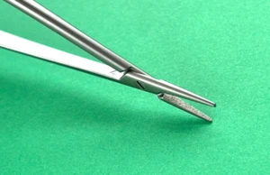 Soporte de aguja microquirúrgica Jacobson Scanlan Surgical 9-1/2", polvo de diamante, bloqueo - Imagen 1 de 4