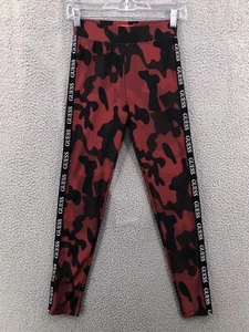 Guess Camo Leggings Yoga Pants Women's Size XS Camouflage Striped Red 6621 - Picture 1 of 10