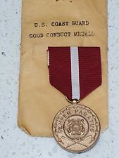 Vintage US Coast Guard Good Conduct Medal & Ribbon