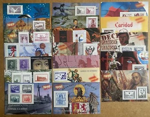 C129 SPAIN CIVIL WAR. SOUVENIR SHEET MNG (*). NATIONAL PERIOD. - Picture 1 of 2