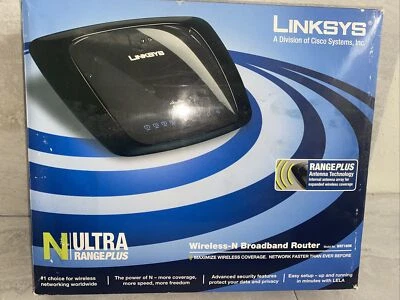Linksys Cisco Range Plus WRT160N 4-Port Broadband Wireless (R5) - Image 1 of 4
