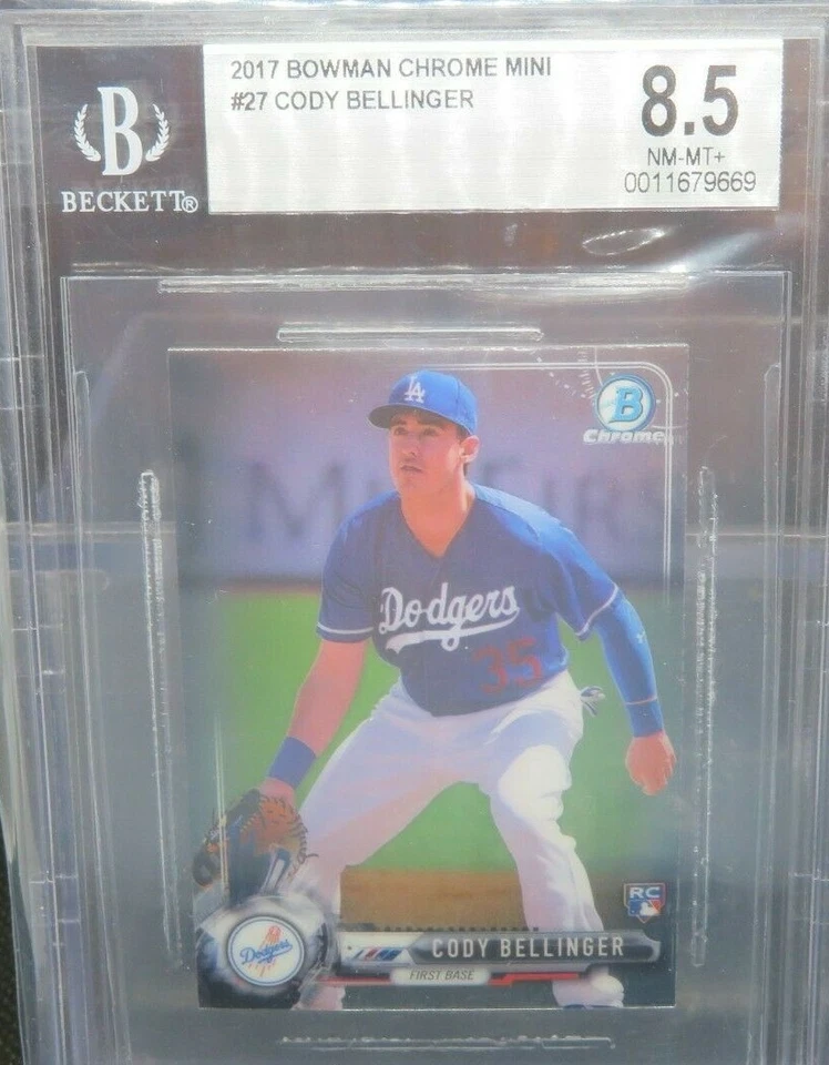 G95 2017 Bowman Chrome Mini Cody Bellinger RC 27 BGS 8.5 - Image 1 of 1