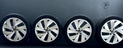 Original VW Golf 8 & R-line Belmont alloy summer wheels 17-inch 5H0601025C - Image 1 of 4