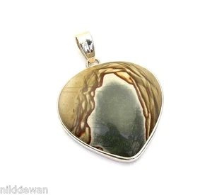 Sterling Silver Polychrome Jasper Pendant Jewellery No.3163 - Picture 1 of 1