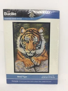 Plaid Bucilla Benji Tiger Cross Stitch Kit WM45701 New Sealed Complete 2011 - Picture 1 of 6