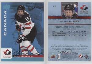 2017 Upper Deck Team Canada Juniors Blue Spectrum Shane Bowers #68