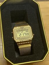 New listing
		Casio Vintage Unisex Gold Mesh Bracelet Watch 35.5mm A700WMG-9AVT Pre Owned