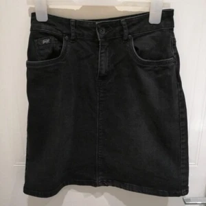 SuperDry XXS Black Denim Skirt - Picture 1 of 4