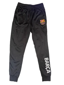 Unisex Barcelona Black Track Pants Size Large  - Picture 1 of 13