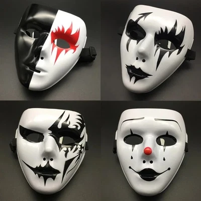 🎭 Maschera Halloween Clown della Morte – Maschera Full Face Dipinta a Mano, Str - Immagine 1 di 4