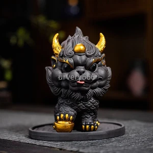 Lila Ton Kirin Tee Haustier Ornament, High End Reichtum Attraktion Tee Spiel Teeservice - Bild 1 von 6