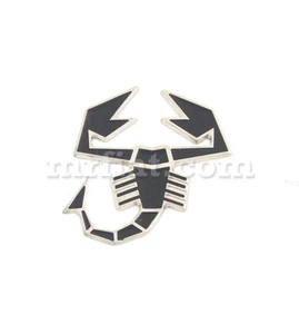 Fiat 500 Abarth Scorpion Metal Negro 70 mm Emblema Nuevo - Imagen 1 de 1