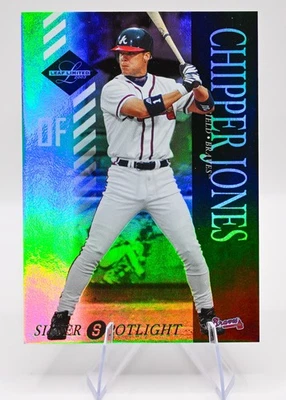2003 Leaf Limited - CHIPPER JONES - Silver Spotlight #13   **/100** SSP BRAVES - Image 1 of 3