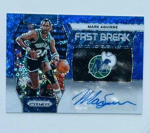 2023-24 Panini Prizm - Fast Break Autographs Mark Aguirre #FB-MAD Blue Prizm /49 - Picture 1 of 2