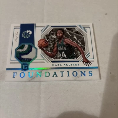 2018-19 Panini Cornerstones - Foundations Memorabilia Mark Aguirre 1/1 Patch - Image 1 of 4