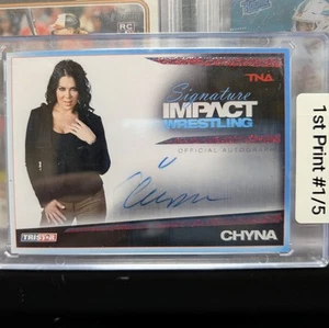 TNA Signature Impact Wrestling Chyna RED AUTO 1/5 TRISTAR 2011 First On Print!  - Picture 1 of 3