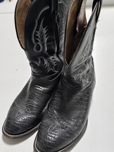 Tony Lama Handcrafted Leather Boots Size 10 EE - Picture 1 of 10
