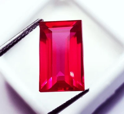 Loose Gemstones 8 To 10 Ct Natural Ruby Baguette Shape Single Certified - Image 1 of 4