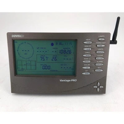 Davis Instruments Model 6310 Wireless Vantage Pro Plus Weather Station Console - Image 1 of 4