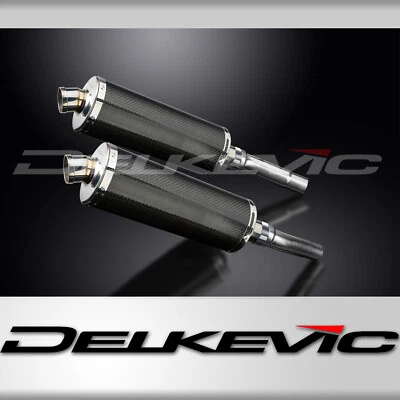 Ducati Monster 620 2002-06 Delkevic Slip On 14" Oval Carbon Exhaust Muffler Kit - Image 1 of 4