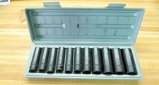 Stark 12pc 1/2" Drive CHROME VANADIUM Deep Impact Socket Set SAE 