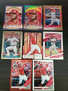 2020 Donruss Diamond King EUGENIO SUAREZ ON FIRE EMOJI. Pluss 7 more cards.