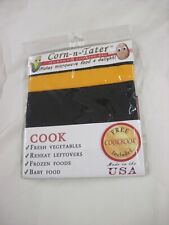 BLACK AND GOLD MICRO WAVE VEGETABLE COOKING BAG MADE IN USA CORN N TATER