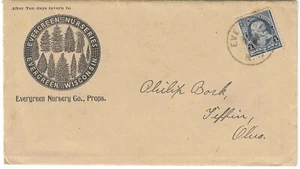 US Sc# 246 / 247/ 264 on Illustrated cover for Christmas Trees 1895- DPO - Picture 1 of 5
