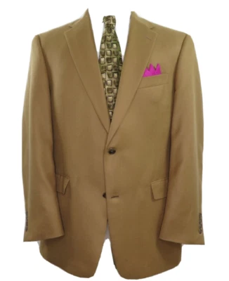 Abrigo deportivo Hart Schaffner Marx Loro Piana trompetista dorado cachemir 41R EE. UU. Foto 1 de 4