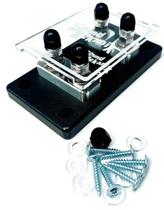 Soporte de fusible ANL doble (2 puntos) vinculado de alta resistencia - lado vinculado - hecho en EE. UU. - Imagen 1 de 3