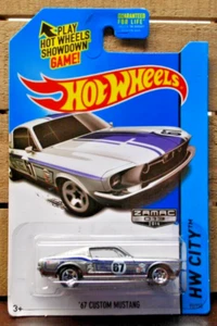 HOT WHEELS 1/64 DIECAST CAR 1967 FORD MUSTANG RACER RALLY ZAMAC BARE METAL ©2013 - Picture 1 of 1
