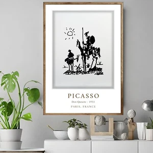 Pablo Picasso - Don Quixote - Vintage Museum Wall Art Poster / Canvas Print - Picture 1 of 3