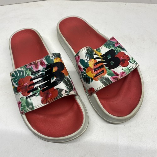 Sandalo da donna New Balance 200 V1 taglia 13 stampa logo floreale bianco slip on