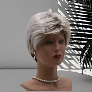 Gisela Mayer Perücke in HELLBLOND LICHTBLOND wie ECHTHAAR fransig & gestuft NEU - Bild 1 von 9